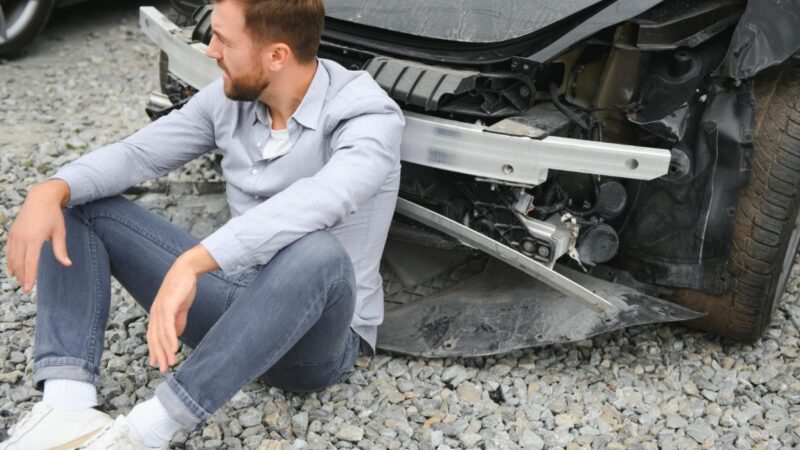 Wypadek na Moście Pionierów w Szczecinie: motocyklista uderzył w auto, kolizja spowodowała korki