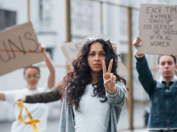 Pracownicy Zakładów Chemicznych "Police" protestują w obronie miejsc pracy