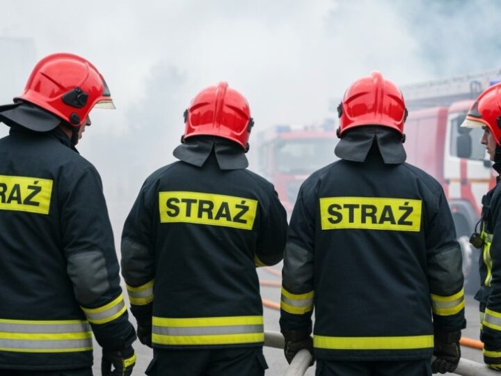 Pożar hali w Szczecinie: Ewakuacja i alert RCB w nocy pełnej niebezpieczeństw