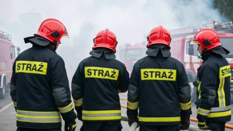 Pożar hali w Szczecinie: Ewakuacja i alert RCB w nocy pełnej niebezpieczeństw