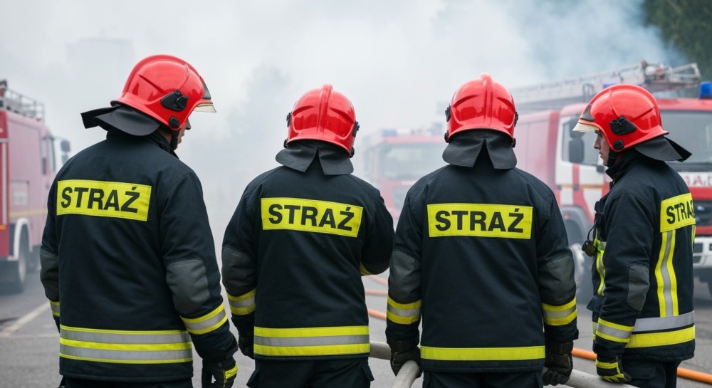 Pożar hali w Szczecinie: Ewakuacja i alert RCB w nocy pełnej niebezpieczeństw