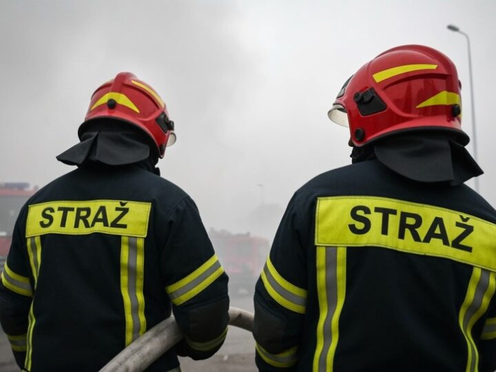 Pożar hali w Szczecinie opanowany! Mieszkańcy otrzymali alert bezpieczeństwa