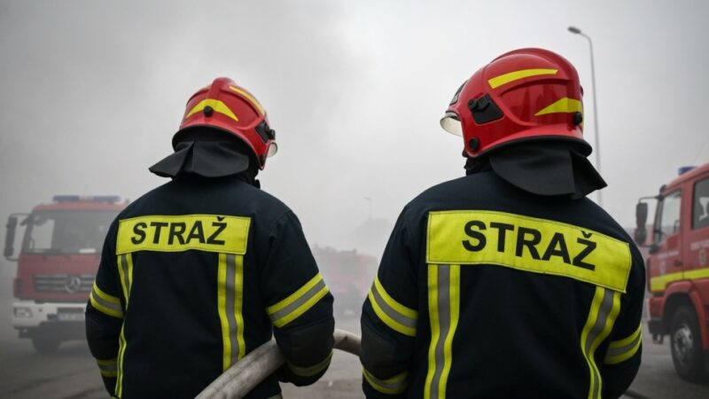 Pożar hali w Szczecinie opanowany! Mieszkańcy otrzymali alert bezpieczeństwa