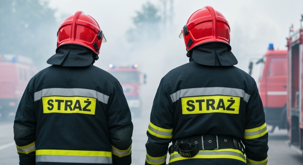 Pożar w Szczecinie: jedna osoba w szpitalu po ewakuacji mieszkańców