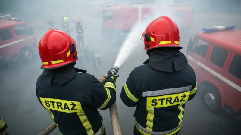 Pożar w Szczecinie: RCB ostrzega mieszkańców, wojewoda uspokaja sytuację