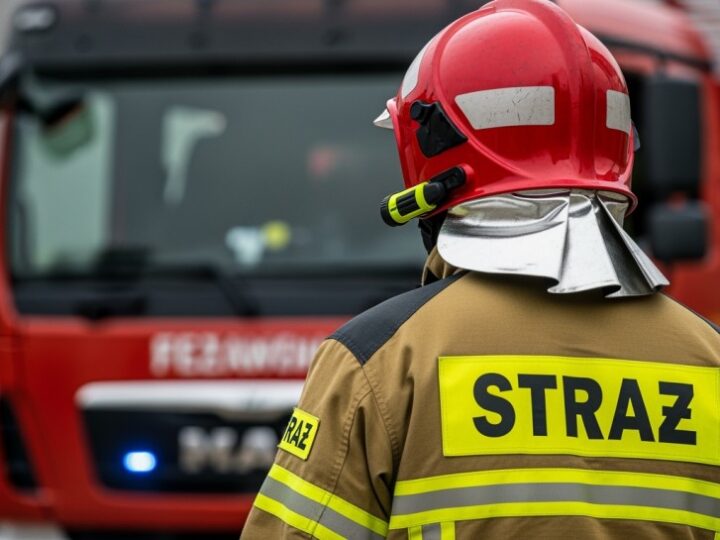 Pożar zakładu opon w Szczecinie: RCB ostrzega mieszkańców przed zagrożeniem