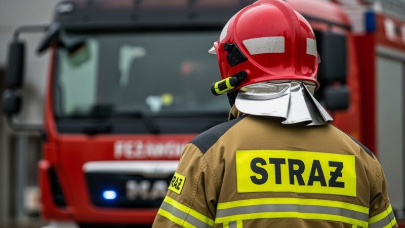 Pożar zakładu opon w Szczecinie: RCB ostrzega mieszkańców przed zagrożeniem