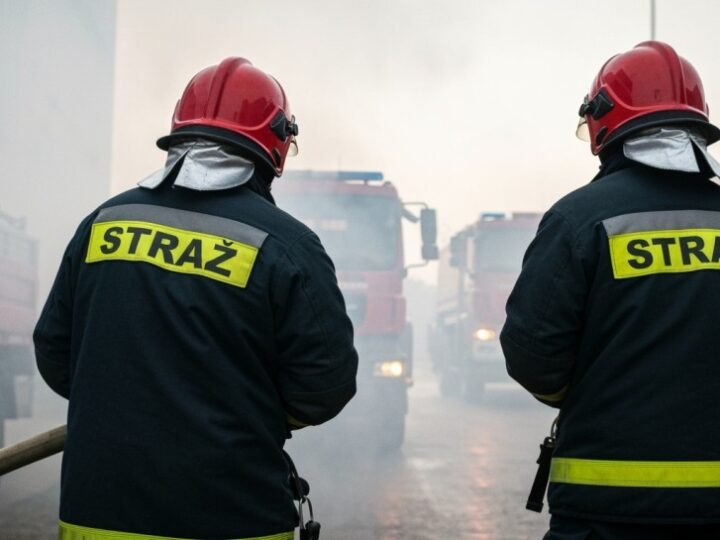 Pożar zakładu przetwarzania opon w Szczecinie opanowany, mieszkańcy bezpieczni