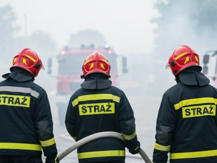 Wielki pożar w zakładzie opon w Szczecinie – strażacy w akcji!