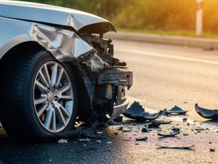 Wypadek na ul. Ludowej: Dwie osoby ranne w zderzeniu z przystankiem