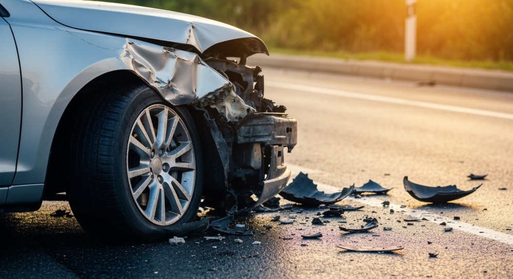 Wypadek na ul. Ludowej: Dwie osoby ranne w zderzeniu z przystankiem