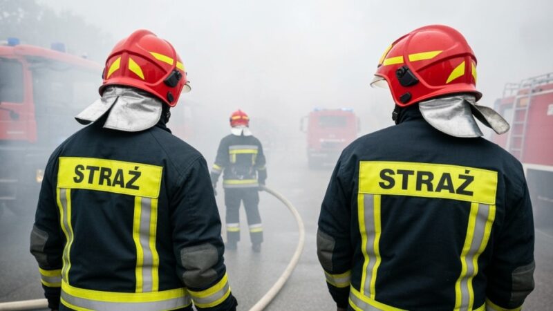 Szczecin w ogniu: Strażacy ratują mieszkańców z płonącego bloku