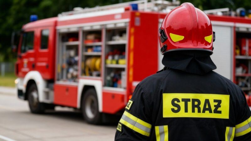 Nowe umiejętności i sprzęt dla druhów OSP w Szczecinie dzięki dotacji na szkolenie wysokościowe