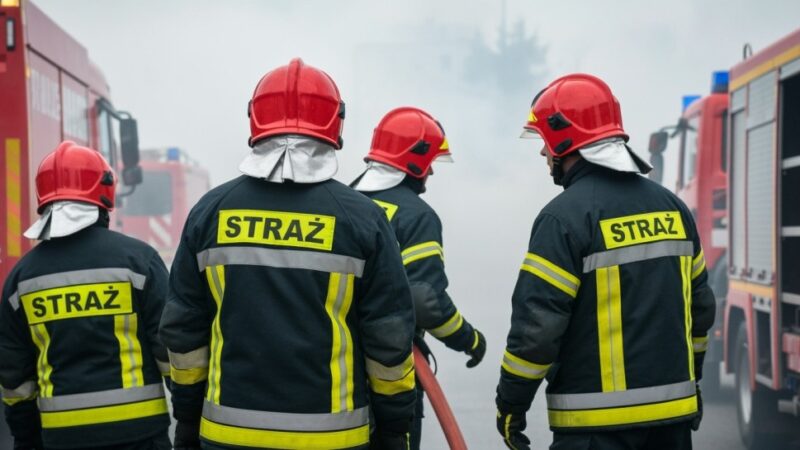 Błyskawiczna akcja straży: Pożar opanowany dzięki mieszkańcom i policji!