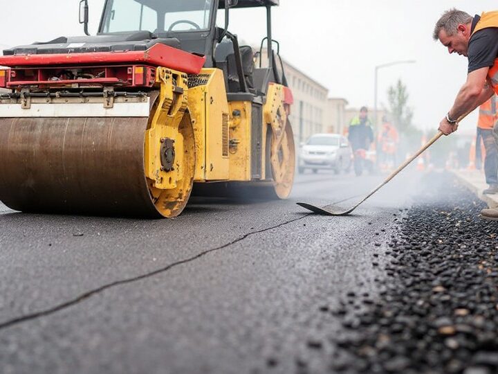 Drogowcy w Szczecinie rozpoczynają naprawy jezdni masą na gorąco