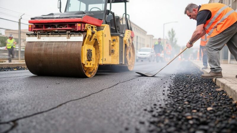 Drogowcy w Szczecinie rozpoczynają naprawy jezdni masą na gorąco