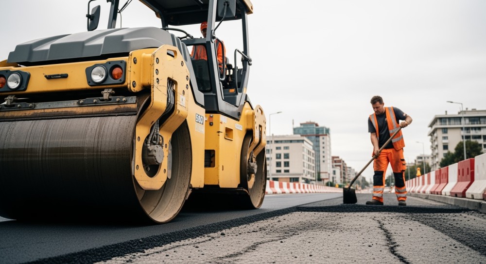 Nowa nawierzchnia na drodze Dobra–Stolec: prace w toku!